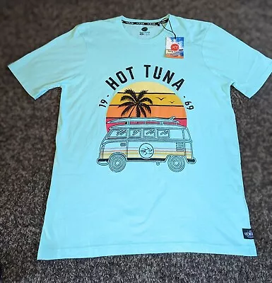 Hot Tuna Australia Surf Punk Skate T-Shirt Made In USA Green  3XL BNWT • £13.99