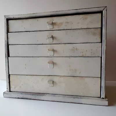 Vintage Metal 5-Drawer Industrial Organizer Cabinet • $69.99