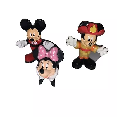 Lot Of Mickey Mouse Character Figures Mickey Minnie Fireman Mickey • $3.15