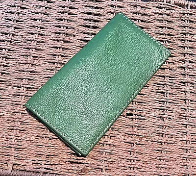 Unbranded - Green Leather Wallet And Check Book Holder • $5