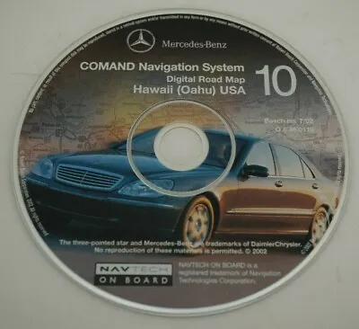 Mercedes Benz Comand Navigation System Disc 10 Hawaii (Oahu) USA 2001 • $10