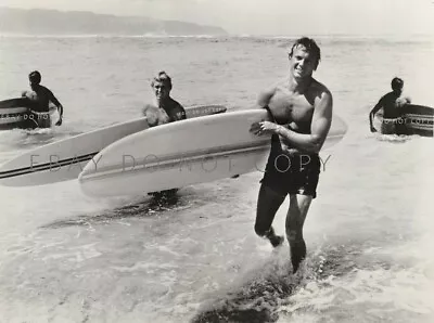 TAB HUNTER Beefcake Surfing Photo & Letter ABC TV 1964 Film: Ride The Wild Surf • $19.99