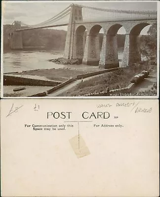 Menai Bridge Real Photo RP  • £5.10