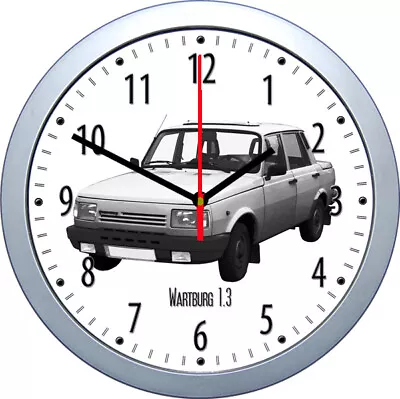 Wall Clock With Car Motif : Car Brand V W & Z - Volvo Wartburg Zündapp • £34.51