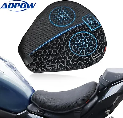 Universal Motorcycle Gel Seat Cushion Honeycomb Pressure Relief  Pad Shock Proof • $23.99