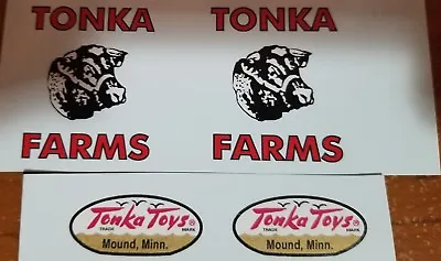 Tonka Truck Farm Stake Truck 58-61 Vinyl Peel And Stick Decal Set • $8