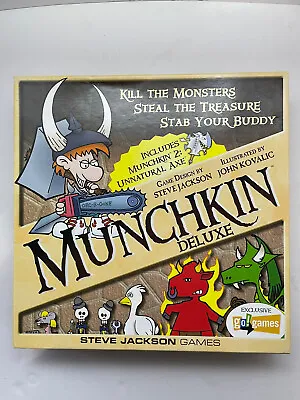 Munchkin Deluxe Board Game 1st Edition 1st Printing June 2011. Steve Jackson. • $29.21