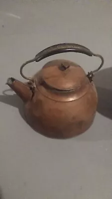 Vintage Miniature Copper Kettle / Tea Pot With Two Other Copper Pans • $25