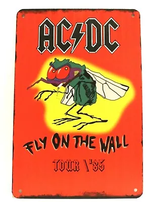 $10.46 • Buy New AC/DC Live In Concert '85 Tour Tin Poster Sign Man Cave Vintage Look 