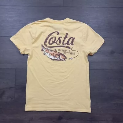 Costa Del Mar T-Shirt Men's Size Small Yellow • $14.99