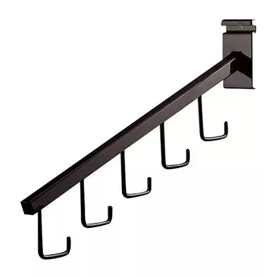 $36.97 • Buy Wire Grid 5 Black J-Hooks Waterfall Faceout 16  Gridwall Purse Wiregrid J Hook
