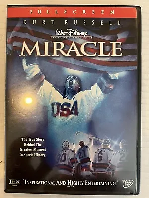 Miracle (DVD 2004) Kurt Russell ~ Full Screen Edition ~ Very Good Condition • $2.99