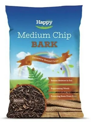 Decorative Mulch Landscaping Garden Bark BIG 50 Litres Bag BEST VALUE ON EBAY • £13.95