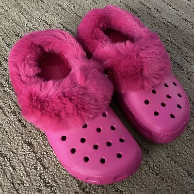 Crocs Candy Pink Rose Bonbon Mammoth Clog Size W 8 New • $134.99