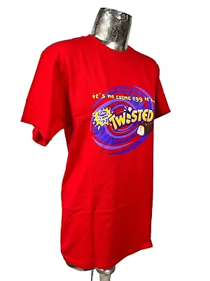 CADBURY CREME EGG TWISTED T-Shirt Size Medium NEW Red 100% Cotton Womens 2008 • $17