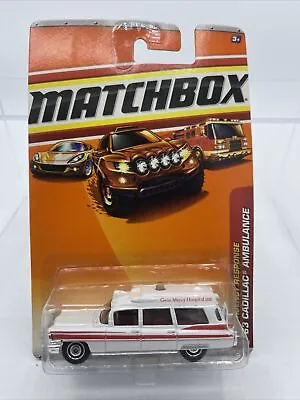 Matchbox 2009 Emergency Response  '63 Cadillac Ambulance #56 White • $12.95
