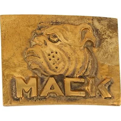 New Brass Mack Truck Trucking Trucker Semi Driver 1970s NOS Vintage Belt Buckle • $60