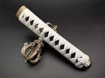 Japanese Sword Hilt Large Arabesque Edge Head Cherry Blossom Menu Mekugi For • $69.84