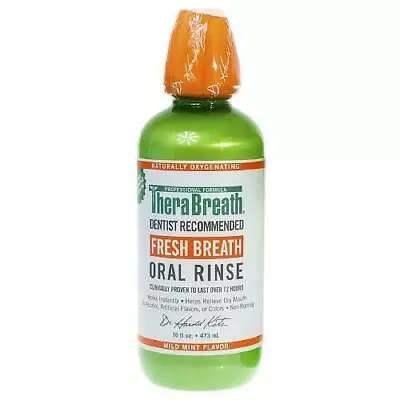 $14.99 • Buy TheraBreath Mild Mint Fresh Breath Oral Rinse 16oz Fights Bad Breath 24 Hours