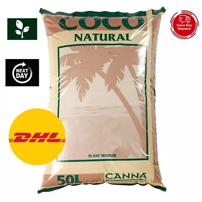 Canna Coco Natural 50L Coir Growing Medium Hydroponics FAST Discreet Shipping • £17.70