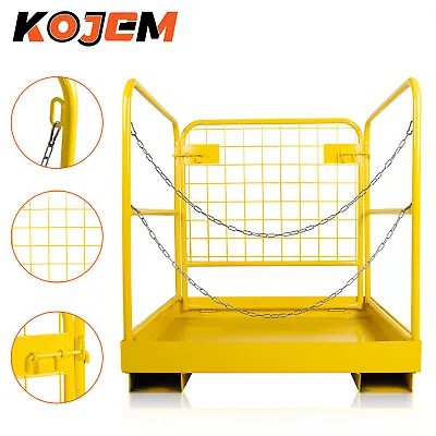 Forklift Safety Cage Work Platform Basket 36 X36  Heavy Duty Steel Collapsible • $151