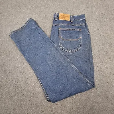 RM Williams Jeans Mens 36 Blue Regular Denim Straight Western Cowboy Size 36 • $39.88