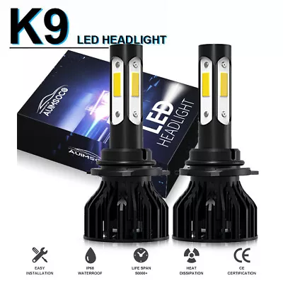 2x K9 K9 Plus 9003 H4 LED Headlight Bulbs Kit High-Low Beam 50W 6000K White • $39.99