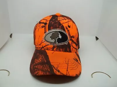 Mossy Oak Mens Orange Camo Adjustable Hat Cap Baseball • $10.30