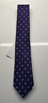 NEW The Men's Store Bloomingdales 100% Silk Tie Purple NWT FREE Shipping • $10.49