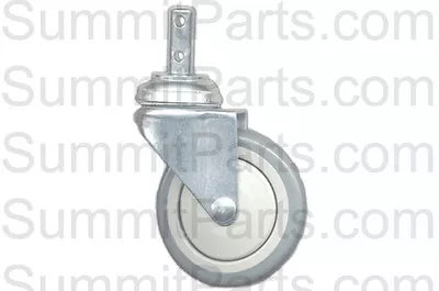 $8.75 • Buy 4  Laundry Cart Caster Wheel, Round Post, Fits R&b Wire - C87, Rb87g, Cstr87g