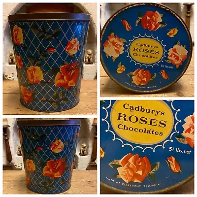 Cadburys Roses Chocolates Tin 5 1/2 Pounds Net • $35