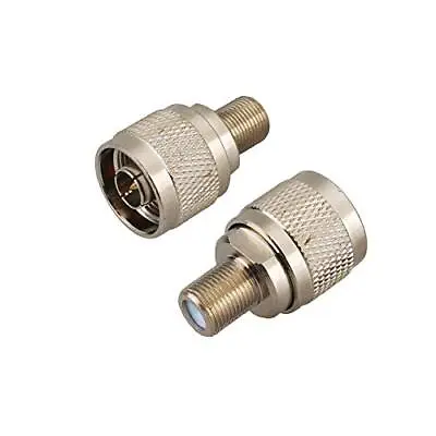 F To N Adapter F Female Jack To N-Male Plug Antenna Cable 2 Pcs • $14.42