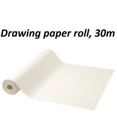 30m Large Drawing Paper Roll White Kids Art &Craft Painting Calligraphy Coloring • £13.12