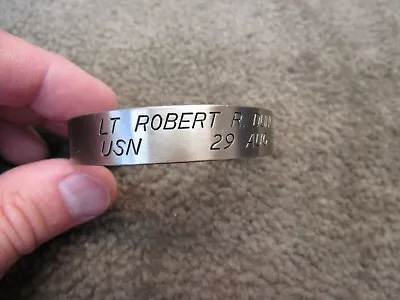 Original Vintage 1970's POW Bracelet Nickel Silver LT ROBERT R DUNCAN AUG 1968 • $34.95