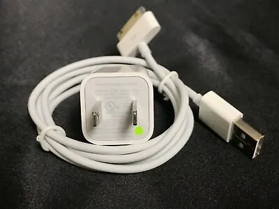 Apple USB POWER ADAPTER A1265 MB352LL/B & DOCK CONNECTOR To USB CABLE MA591LL/A  • $5.69