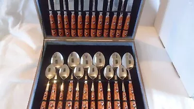 24pcs Canteen Of CUTLERY  In A Mickey Mouse Design New Ideal For Families NEW • £37.99