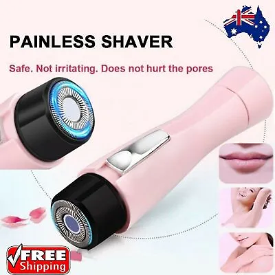 Women's Pink Portable Electric Shaver Hair Removal Machine Mini Epilator Lady • $14.99
