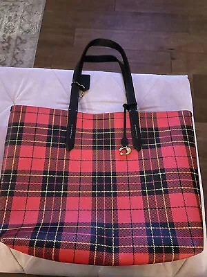 Coach Large Plaid Tote Bag • $45