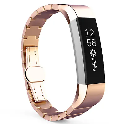 StrapsCo Stainless Steel Rectangular Link Watch Band Strap For Fitbit Alta • $68.35