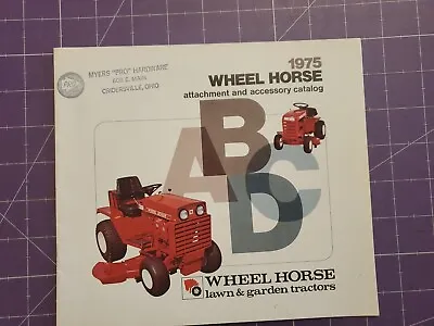 1975 Wheel Horse Lawn & Garden Tractor Attachment & Accessory  Catalog/brochure  • £14.45