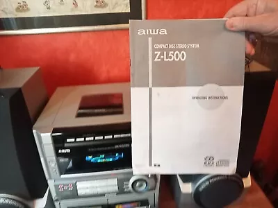 £50 • Buy Used Aiwa Z-L500 Hifi System. Silver. Tabletop.