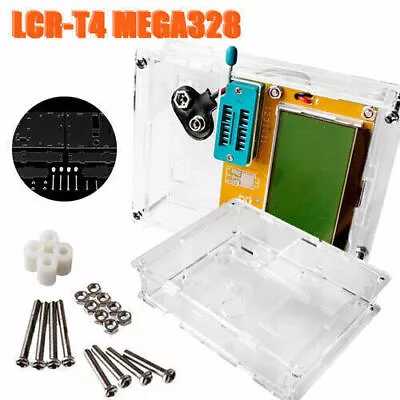 1 Set LCR-T4 Mega328 Transistor Tester Diode Triode Capacitance ESR Meter Ge G4F • £7.26