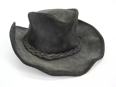 Minnetonka Genuine Leather Black The Outback Hat Size Extra Large • $44.99