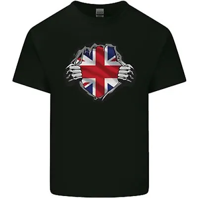 Union Jack Flag Ripped Torn Gym British UK Kids T-Shirt Childrens • £8.49