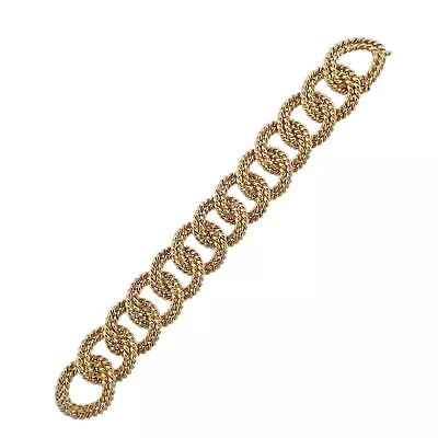 Verdura Gold Rope Link Bracelet • $26800