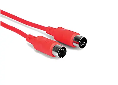 Hosa MID-315RD MIDI Cable 5-pin DIN To Same 15 Ft • $13.83