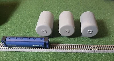 N Scale 1/160 3 Pack Oil/Storage Tanks Horizontal 3d Printed For Layout FREESHIP • $15.99