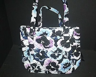 Vera Bradley Multi-Compartment Shoulder BAG PLUM PANSIES NWT Exact! • $67.50