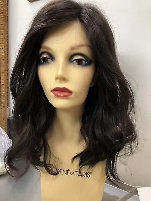 RUNWAY WAVES Gabor Wig-CLEARENCE SALE-Avg GL 2-6 BLACK COFFEE LaceftMonoPart • $52.24