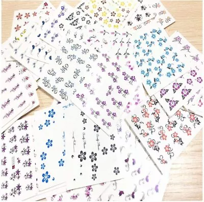 New8Beauty Nail Art Stickers Decals Small Flowers Patterns Series 5B (50-Pack) • $6.99